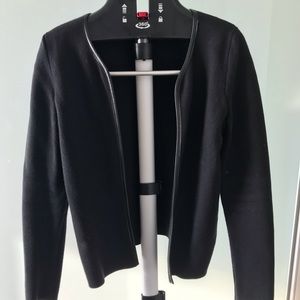 Black sweater blazer